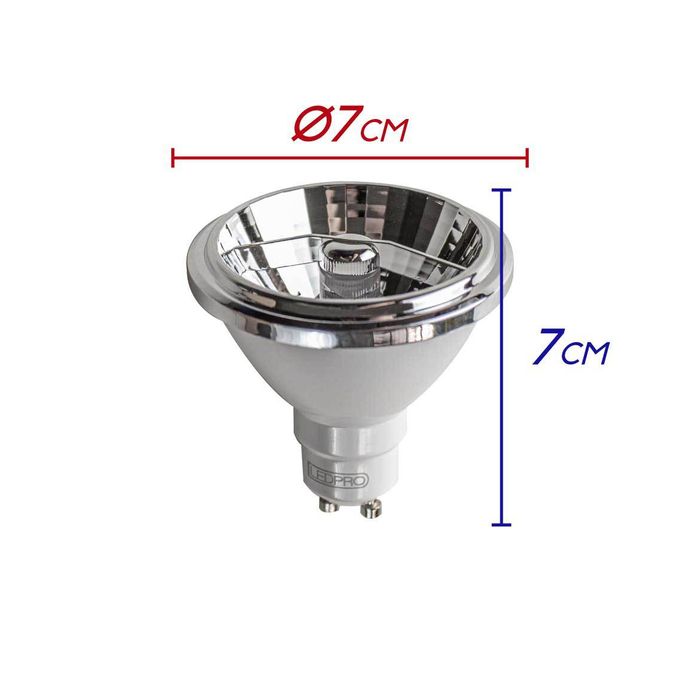 Lâmpada Led Gu10 Ar70 4.8w Dimerizável Luz Quente 2700k Bivolt St707-Bella Iluminação-Starlumen