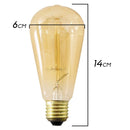 Lâmpada Retrô Filamento Carbono Thomas Edson 40W ST64 ST631-Elgin-Starlumen