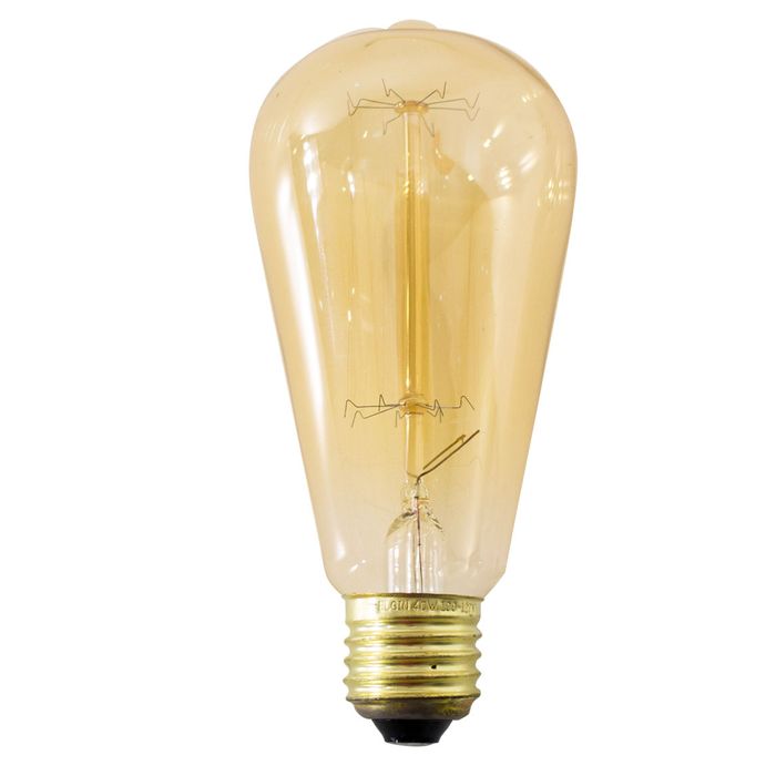 Lâmpada Retrô Filamento Carbono Thomas Edson 40W ST64 ST631-Elgin-Starlumen