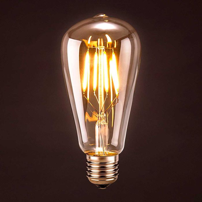 Lâmpada de Filamento LED Thomas Edison 4w 2200k Bivolt ST64 LP33372 ST431-Opus-Starlumen