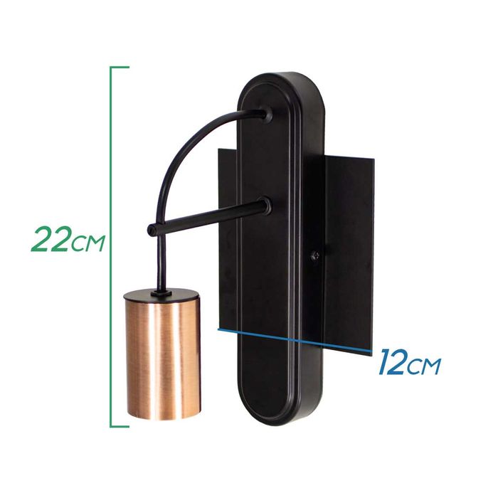 Luminária Arandela Moderna Trace Soquete P/ E27 QAR1351 St1344-Quality-Starlumen