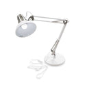 Luminária De Mesa Abajur Articulada 1 E-27 Branca LM860-BR St1204-Quality-Starlumen