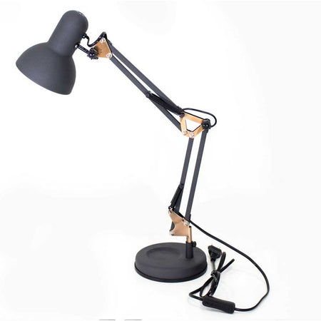 Luminária De Mesa Abajur Articulada 1 E-27 Preto/cobre QLM1160PT St378-Quality-Starlumen