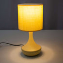 Luminária De Mesa Abajur Pendule em Cerâmica e Cúpula de Tecido QAB916-BG ST1343-Quality-Starlumen