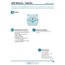 Luminária Luz Noturna Infantil Abajur Parede LLLN3004 Exatron ST2407-Starlumen-