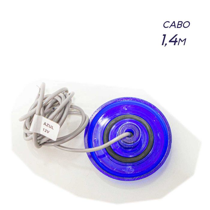 Luminária Piscina LED Azul 9W Ø80mm Azul 50010 St1847-Iluctron-Starlumen