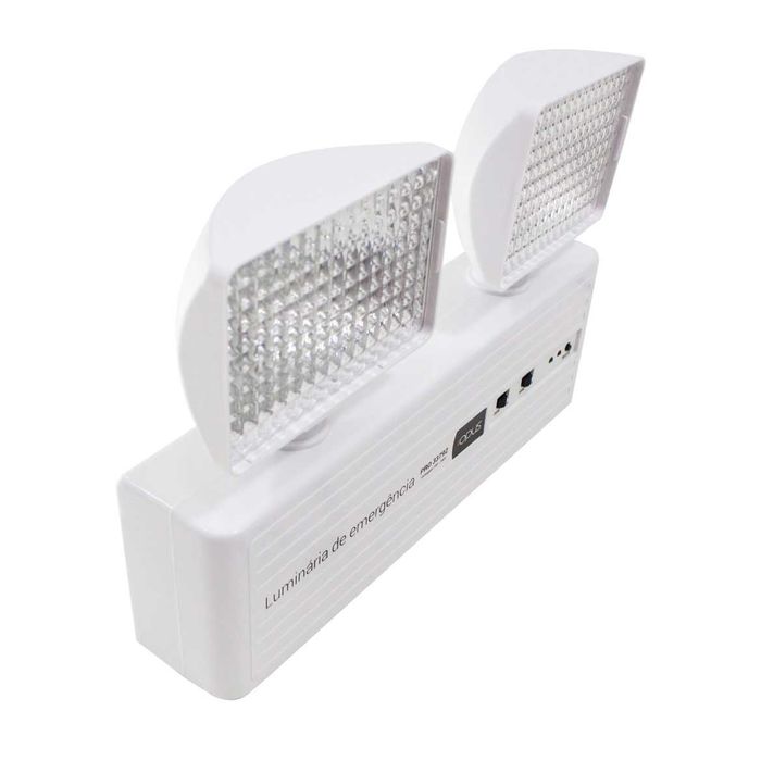 Luminária Emergência Duplo Holofote 300lm 6500k Pro 33792 St1304