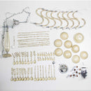 Lustre Cristal K9 Anjou Bella Champanhe 8 Braço JF018A St756-Bella Iluminação-Starlumen