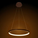 Lustre Pendente Anel LED 20W 1 Arco 40cm QPD1300-CO St459- Cobre-Quality-Starlumen