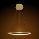 Lustre Pendente Anel LED 20W 1 Arco 40cm QPD1300-DO St459- Dourado-Quality-Starlumen