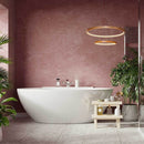 Lustre Pendente Anel LED 40W 2 Arcos 50cm QPD1301-CO St549 - Cobre-Quality-Starlumen