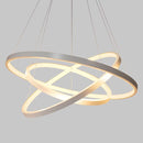 Lustre Pendente Anel LED 89W 3 Arcos 60cm QPD1303-BR St517 - Branco-Quality-Starlumen