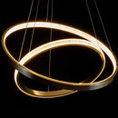 Lustre Pendente Bella Oca 2 Aneis 80 e 60cm 74W GD003NK ST1878-Bella Iluminação-Starlumen