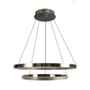 Lustre Pendente Bella Oca 2 Aneis 80 e 60cm 74W GD003NK ST1878-Bella Iluminação-Starlumen
