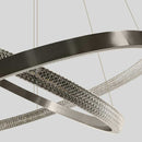 Lustre Pendente Bella Oca 2 Aneis 80 e 60cm 74W GD003NK ST1878-Bella Iluminação-Starlumen