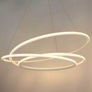 Lustre Pendente Espiral Anéis de LED 88W para Pé Direito Duplo 34324 St1476 - Branco-Opus-Starlumen