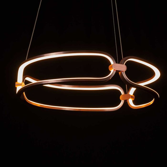 Lustre Pendente Lumina LED 37W Ø45cm BB006E Bella ST2237