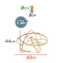 Lustre Pendente Ninho Ø62cm Led 36w 3000K Bella Iluminação Wd017l St1392-Bella Iluminação-Starlumen