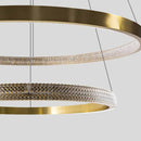 Lustre Pendente Oca Dourada 2 Arcos 54W Bella Iluminação GD002 ST1877-Bella Iluminação-Starlumen