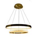 Lustre Pendente Oca Dourada 2 Arcos 54W Bella Iluminação GD002 ST1877-Bella Iluminação-Starlumen