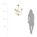 Lustre Pendente Ouro Fosco Ambar Grape Globo para 4x G9 ZR113 Starlux ST2629-Starlux-Starlumen