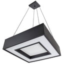 Lustre Pendente Quadrado 45x45cm para 4 lâmpadas E27 St4541/45-Preto-Starlumen-
