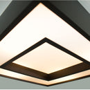 Lustre Pendente Quadrado 45x45cm para 4 lâmpadas E27 St4541/45-Preto-Starlumen-