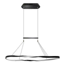 Pendente Anel Theo Preto Cristal Led Integrado 45w MB5758-3A St1767