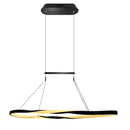 Pendente Anel Theo Preto Cristal Led Integrado 45w MB5758-3A St1767