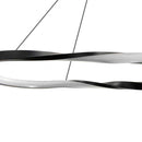 Pendente Anel Theo Preto Cristal Led Integrado 45w MB5758-3A St1767