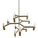 Lustre Bronze Retrô Starlux 75cm P/12 Lâmpadas G9 MD21350-12-AB St1869