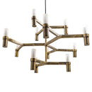 Lustre Bronze Retrô Starlux 75cm P/12 Lâmpadas G9 MD21350-12-AB St1869