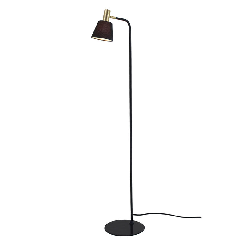 Coluna Pipe Dourado e Preto (d)12cm (a)139cm  1xe14 40w - ME003 - Bella Iluminação