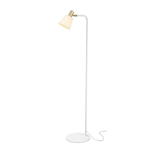 Coluna Pipe Dourado E Branco (D)12Cm (A)139Cm  1Xe14 40W - ME003W - Bella Iluminação