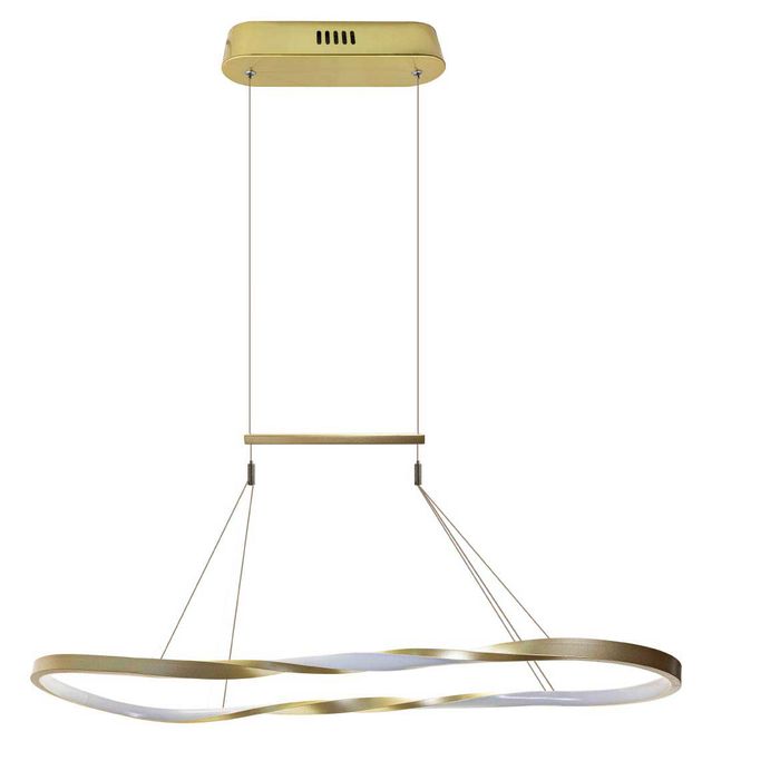 Pendente Anel Theo Ouro Cristal Led Integrado 45w MG5758-3A St1767