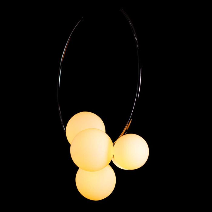 Pendente Nero Globo Vidro p/G9 Bella Iluminação Mm002 St2243