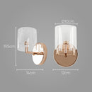 Arandela Maison Abajur Cobre e Transparente para G9 MO0016E Bella ST2456