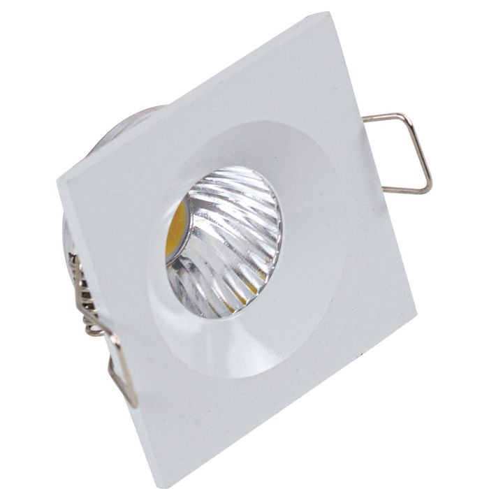 Mini Spot Embutir Rente LED 3W Quadrado Branco Quente ST487