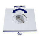 Mini Spot Quadrado Embutir Rente Orientável P/ Gu10 IL0072 St072-Interlight-Starlumen