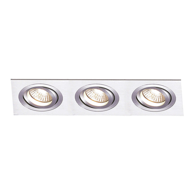 Spot de Embutir Ecco 51cm X 17cm X 12cm  3xe27 127v / 220v Prata - NS5303A - Bella Iluminação