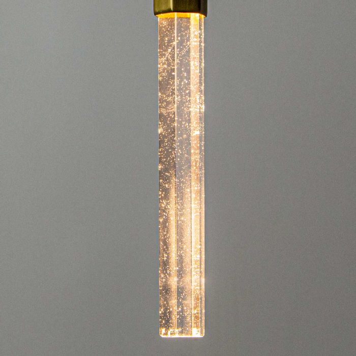 Pendente Petra LED 2W Cristal Bella Iluminação OC001S ST1967