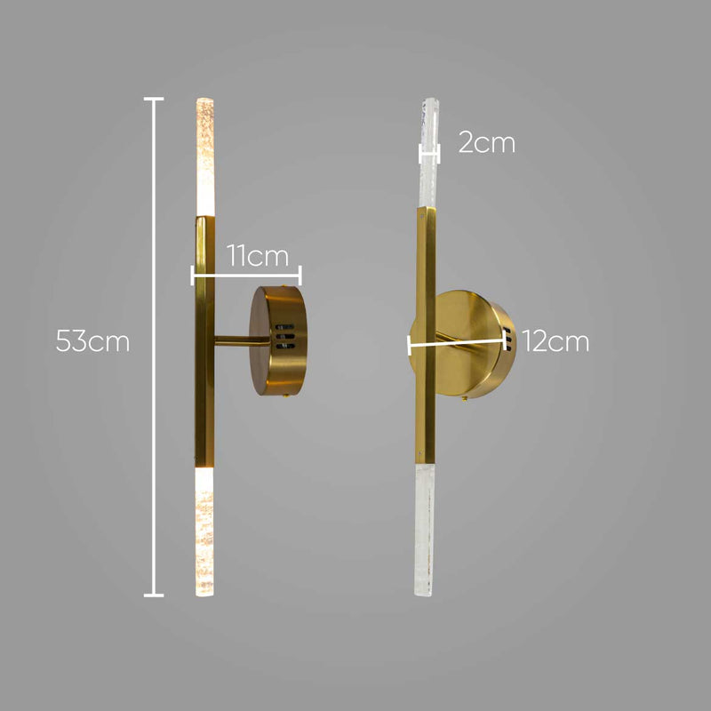 Arandela Petra LED 6W Cristal Bella Iluminação OC004M ST1965