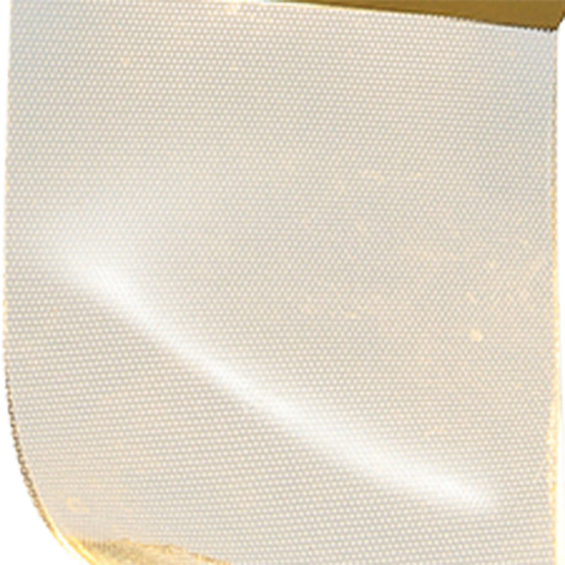 Pendente Onda Dourado e Transparente (c)14.8cm (l)7cm (a)22cm  1x2.5w 3000k 125lm - OC008S - Bella Iluminação