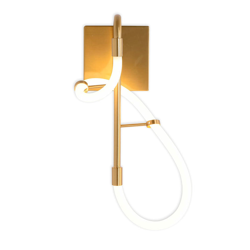 Arandela Mantra Dourado (D)15Cm (A)40Cm  1X8W 2700K 600Lm - OC013 - Bella Iluminação