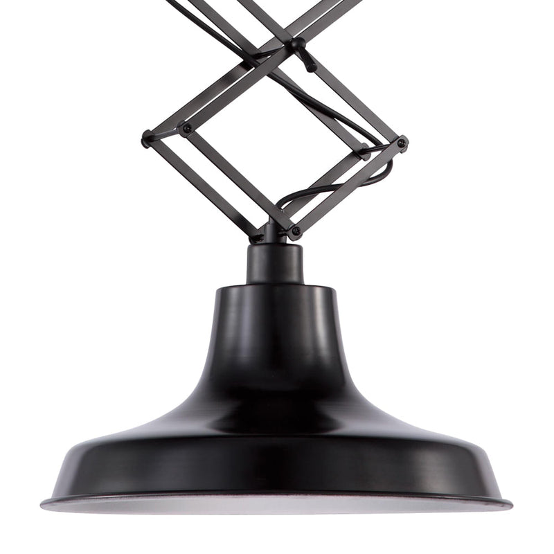 Pendente Tratto Preto (d)36cm (a)16.5cm  1xe27 40w - OP027 - Bella Iluminação