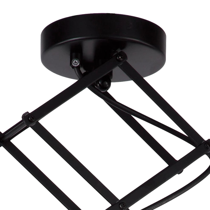 Pendente Tratto Preto (d)36cm (a)16.5cm  1xe27 40w - OP027 - Bella Iluminação