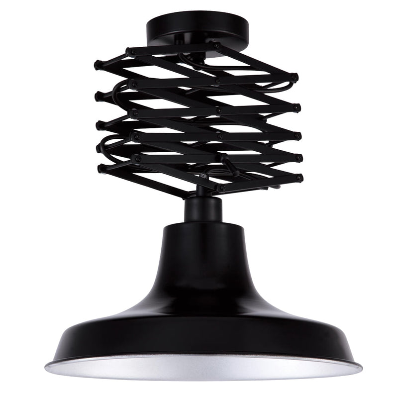 Pendente Tratto Preto (d)36cm (a)16.5cm  1xe27 40w - OP027 - Bella Iluminação