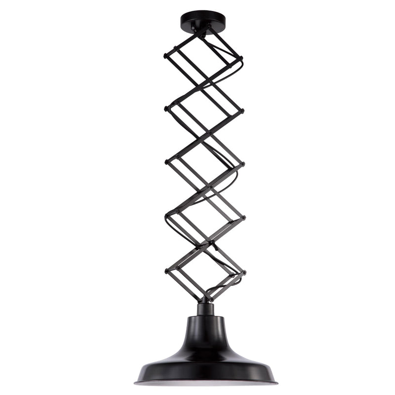 Pendente Tratto Preto (d)36cm (a)16.5cm  1xe27 40w - OP027 - Bella Iluminação
