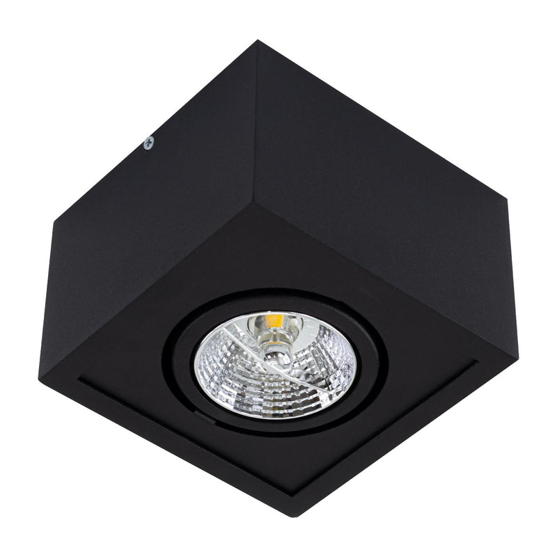 Plafon Spot Sobrepor Preto Box P/ AR70 Orluce ST2761