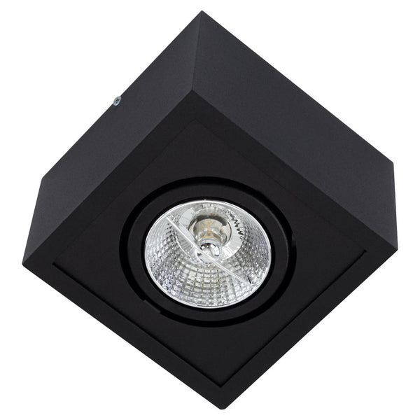 Plafon Spot Sobrepor Preto Box P/ AR70 Orluce ST2761 - Starlumen